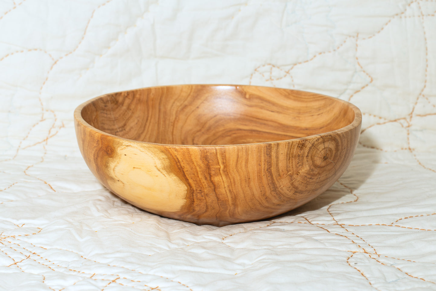 Apricot Wood Salad Bowl