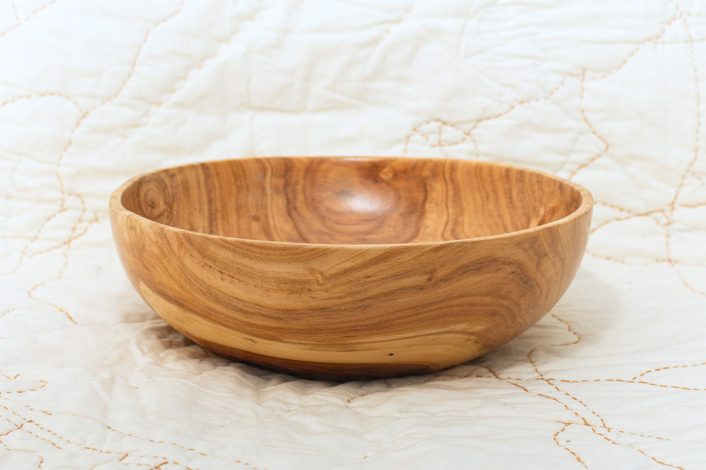 Apricot Wood Salad Bowl